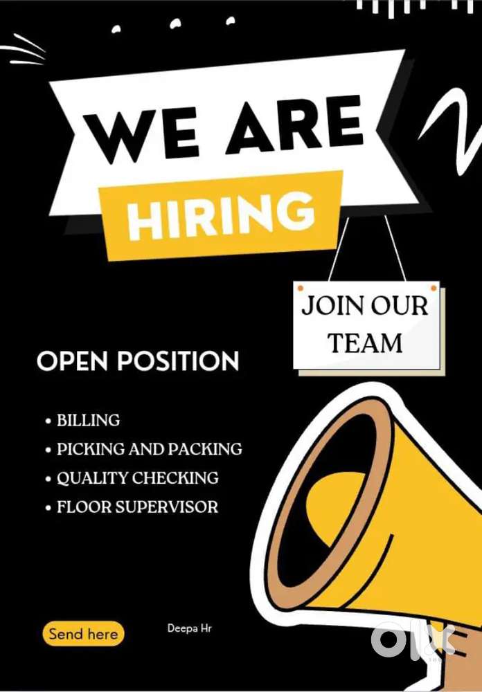 WE ARE HIRING SUPERVISOR EXECUTIVE FOR WAREHOUSE