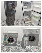 I'd56 lg 5 star rating double door fridge & IFB washing machine grey