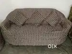 Good condition sofa cover with pilo