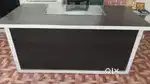 Office Table with Glass Top, runner n wheel chair