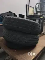 Two Bridgestone Car tyres 165/80 R14 & Two activa tyres
