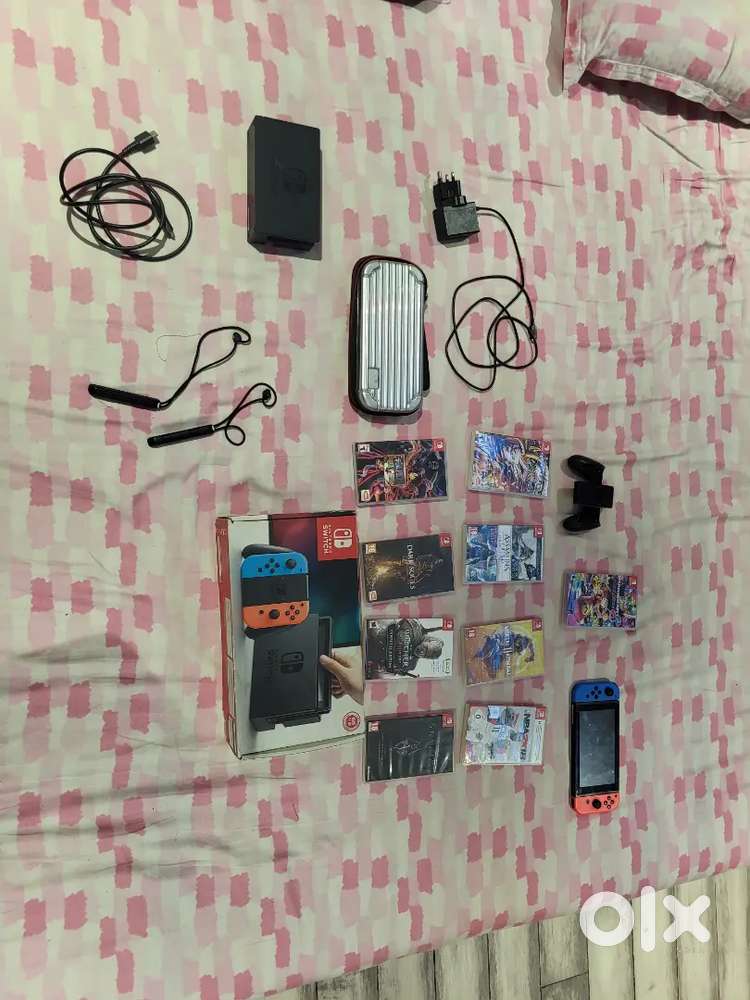 Nintendo Switch 1 with Multiple Original Games