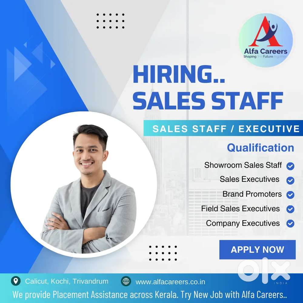 Urgent Sales Staff Vacancy in Clothing Store -Palakkad