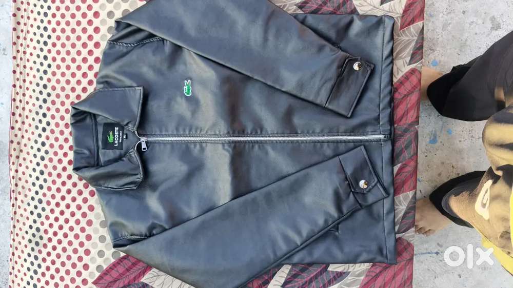 Black leather jacket