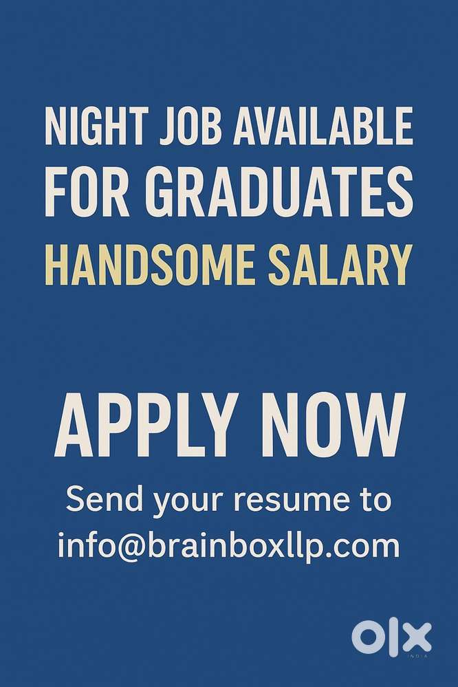 NIGHT JOB AVAILABLE FOR GRADUATES