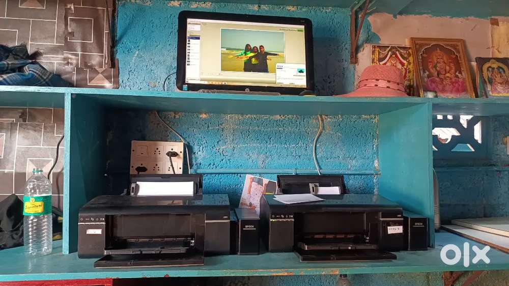 EPSON L 805 PRINTER AND HP ALL IN ONE DESKTOP