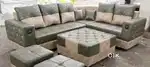 Brand new stones model l shape sofa set with pillows in STARF FURNITUR