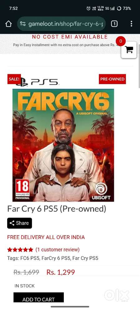 Farcry 6 ps5 game