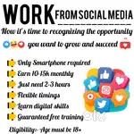 Work from social media