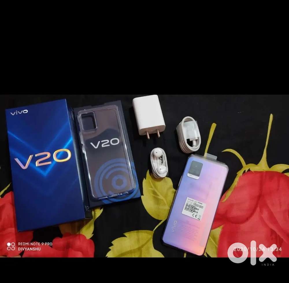 Vivo v20 with bill box charger only One Time display change