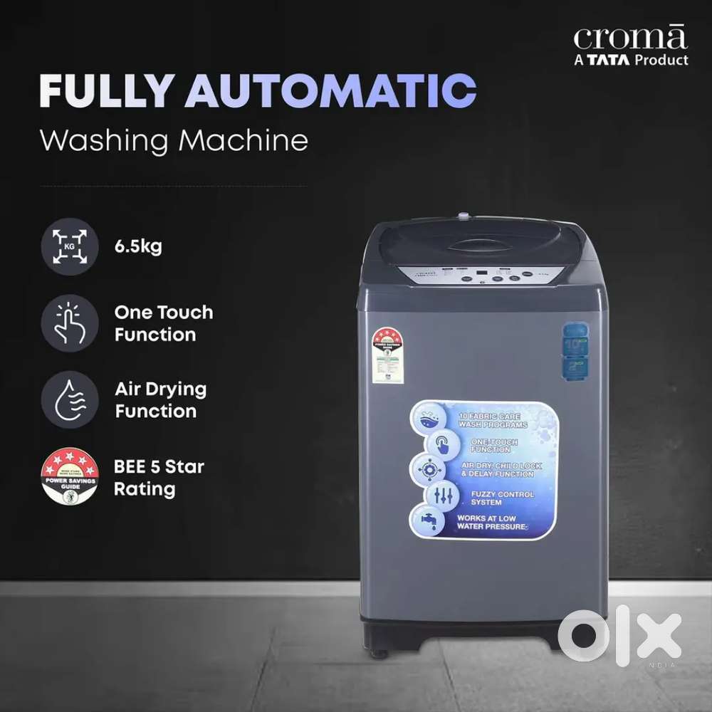 Croma top load fully automatic 6.5kg washing machine new