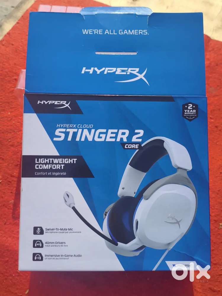HyperX Cloud Stinger 2 Core Gaming Headset, White