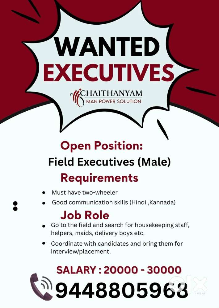 Field Executive Required for consulting agency