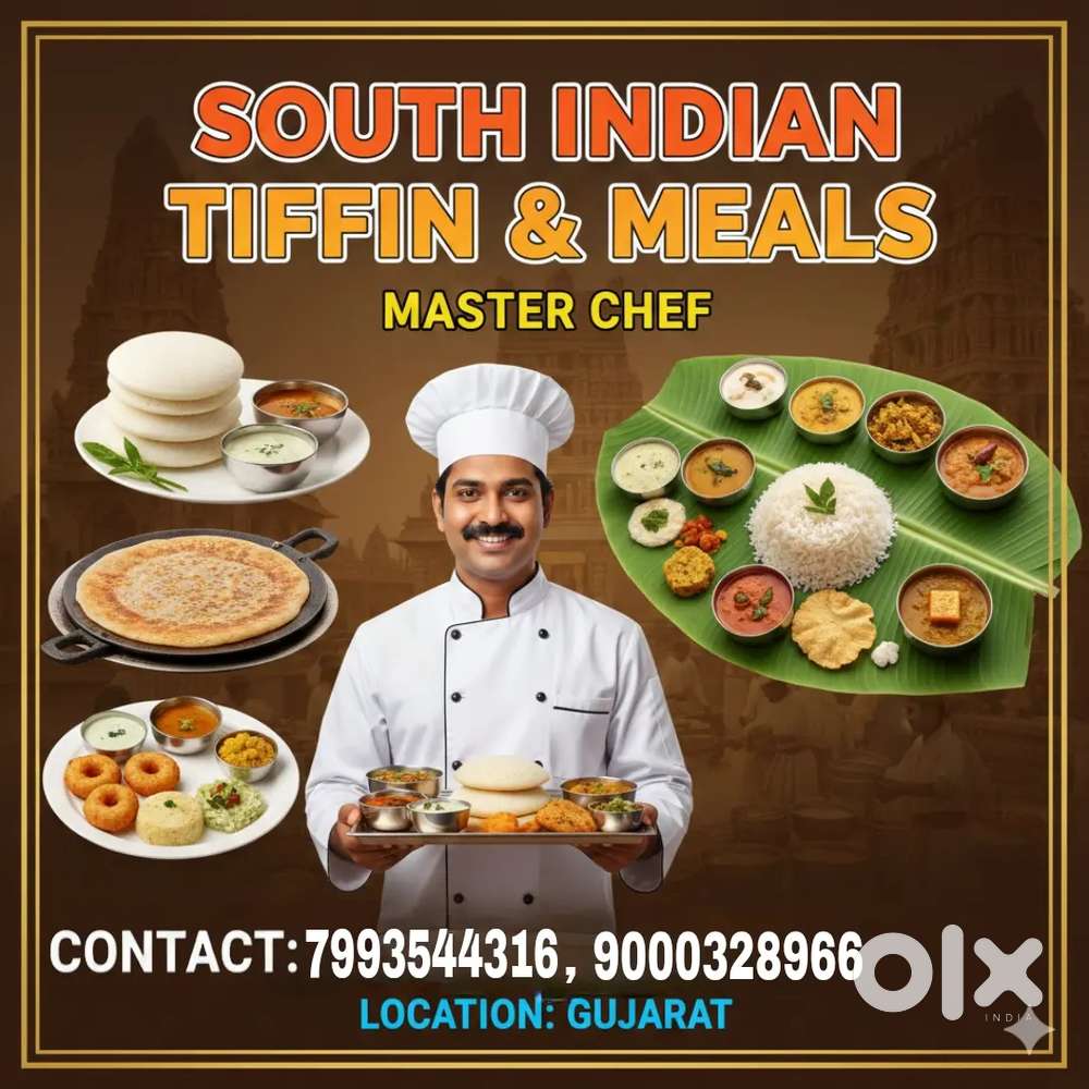 We want andhra tiffins and meals cheff