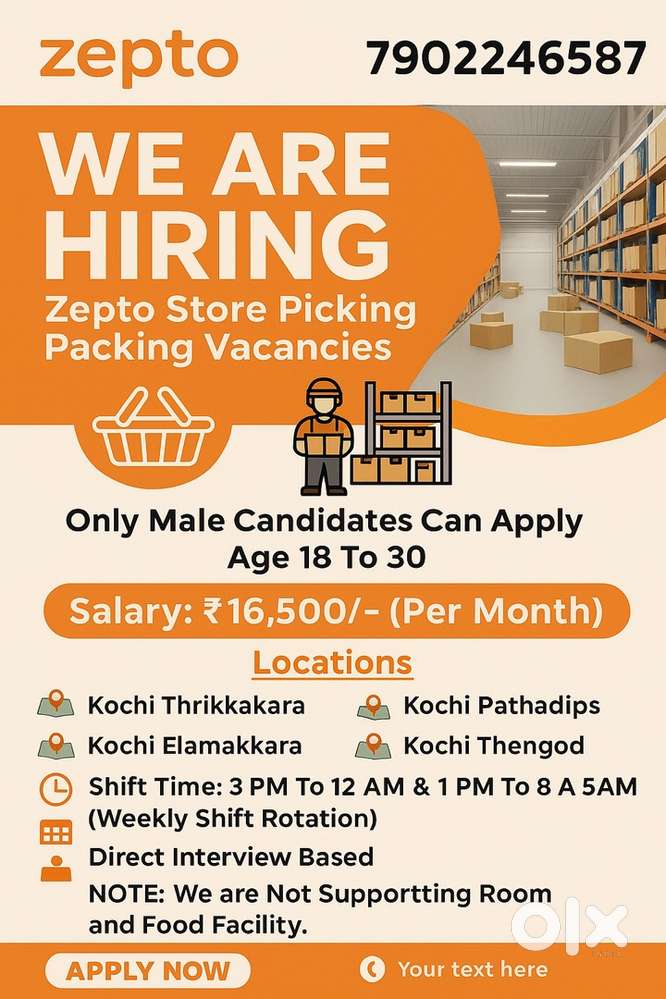 Zepto packer picker Vacancy