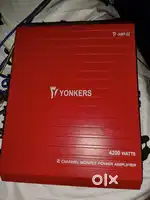 Yonkers car amplifier 2 channel under warranty with warranty card