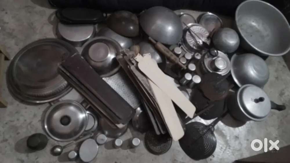 Old usely utensils and fan blades