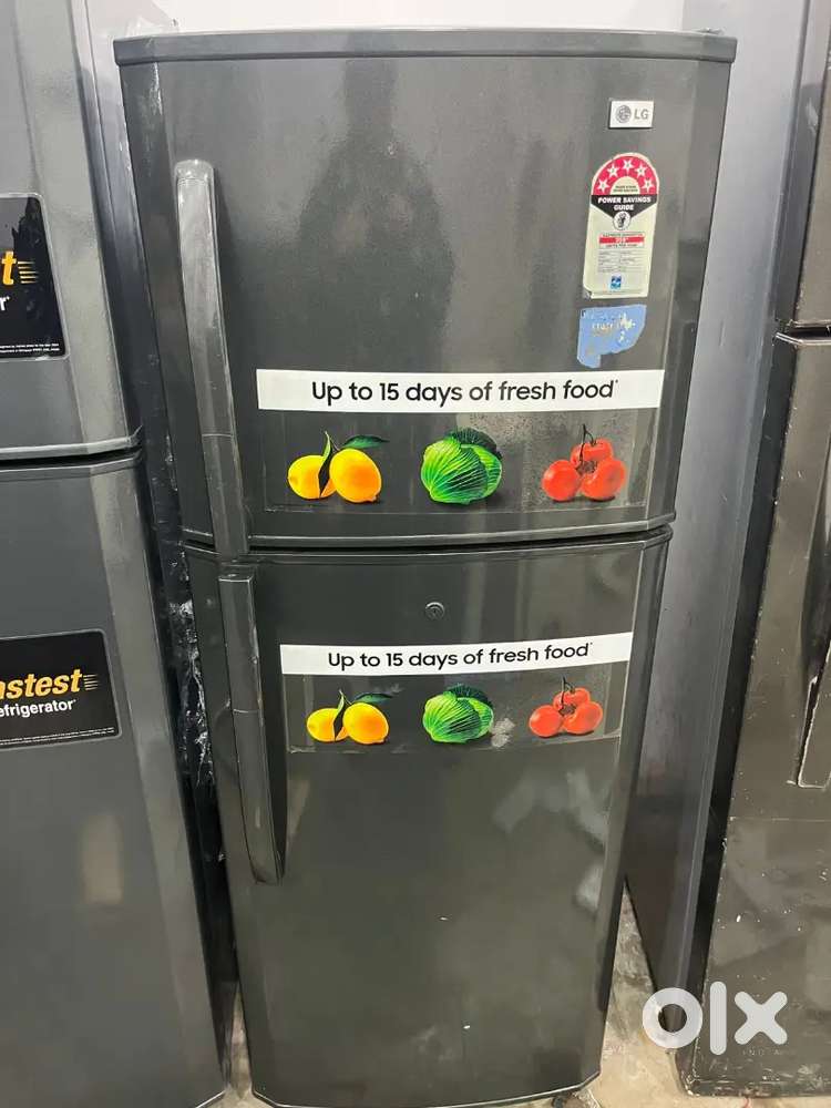 Double door fridge with warranty good condition