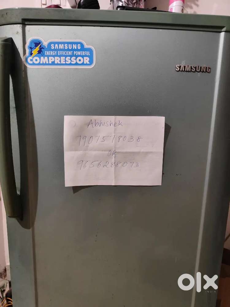 Single door green colour fridge