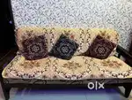 Wooden Sofa Set (3+1+1)