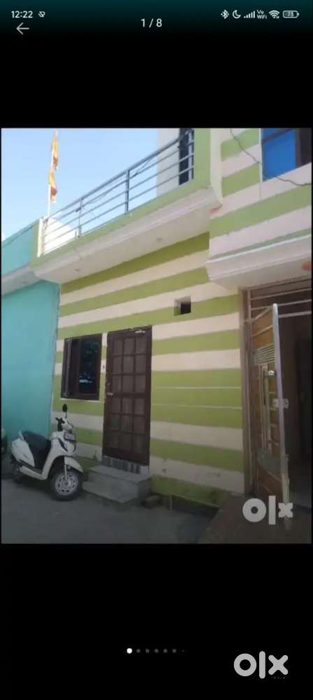 70 gaj ka two room two bathroom all Hindu gated society