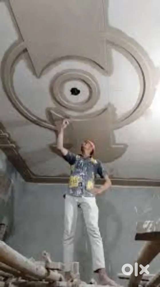 Pop ceiling design/  paint puti