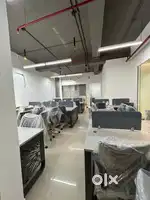 2 cabin, conference room,80 seats waiting area fully furnished office.