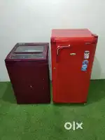 Whirlpool combo automatic washing machine & Whirlpool single door**