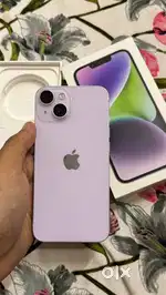 iphone 14 with box & all accessories apple i phone 14 iphone 14 purple