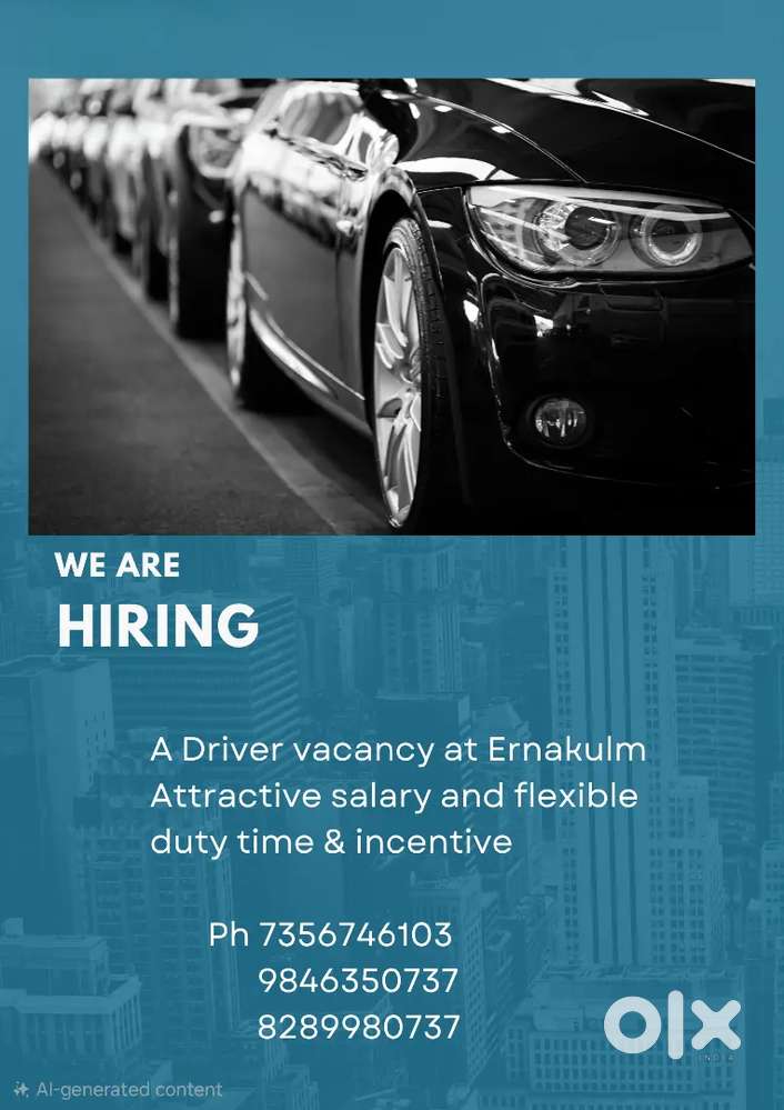 Driver vacancy at Ernakulm
