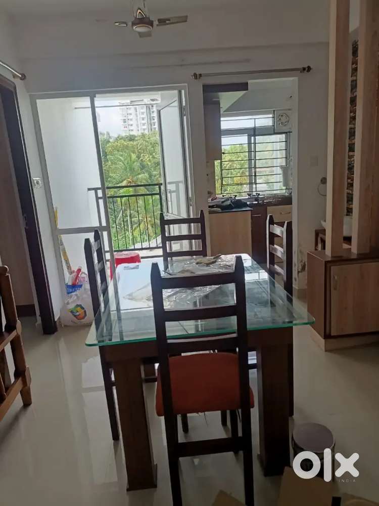 2bhk furnished flat for rent near Mannanthala