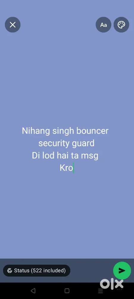 Nihang singh bouncer di lod hai ta msg kro ji ja security guard