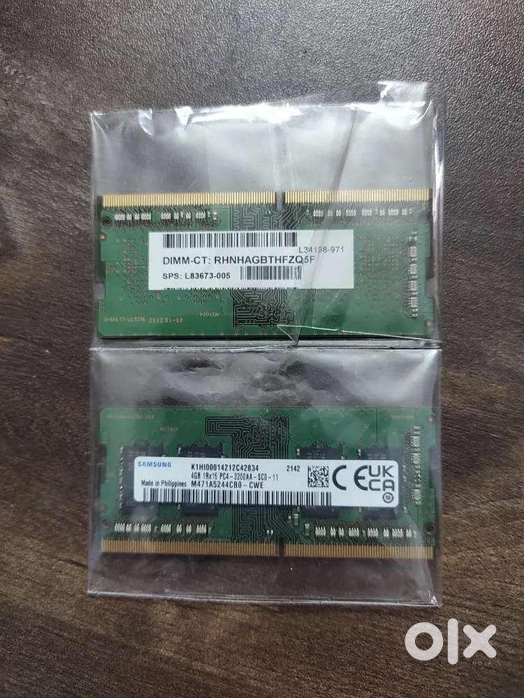 Samsung laptop RAM - DDR4 (3200 MHz) 8GB (2x4GB)