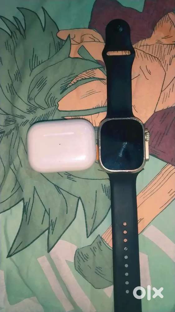 Apple airbuds pro 2g, smart watch ultra 9 with charger