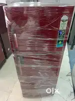 Samsung red colour double door fridge