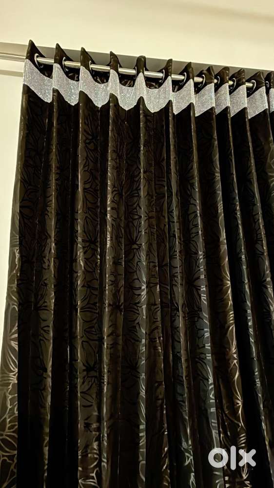 Brown curtains