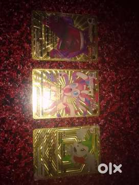 Golden Pokemon cards
