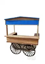 Wooden food cart