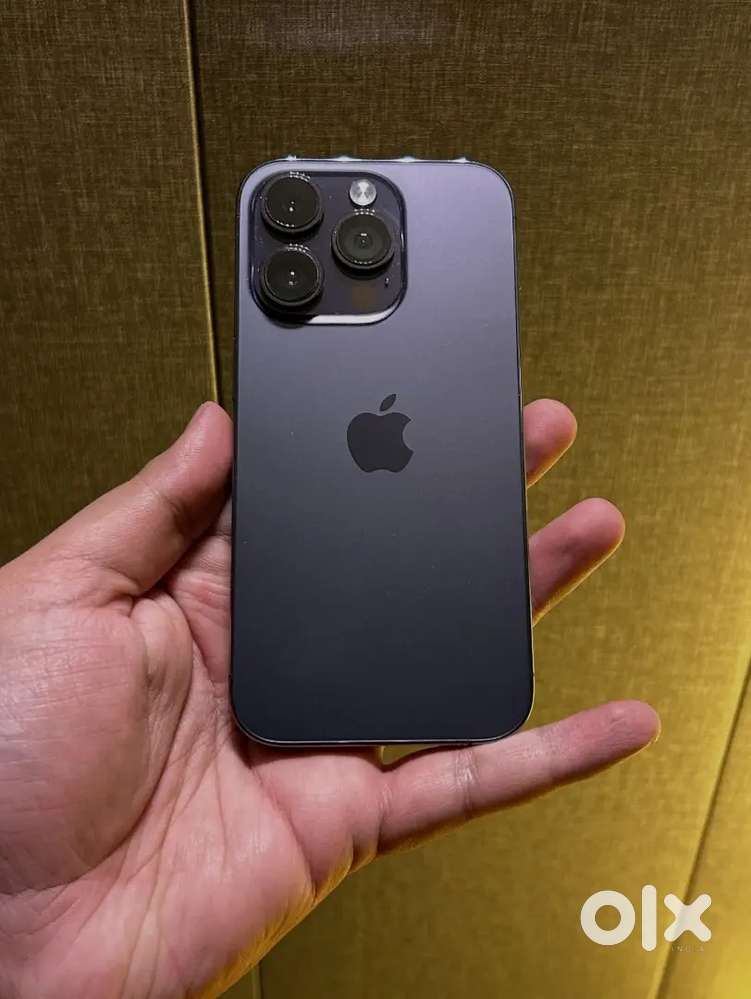 my 4 months old Iphone 14 pro in purple blue colour Need urgent money