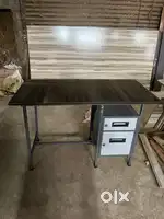 Steel Table and Particle Board table