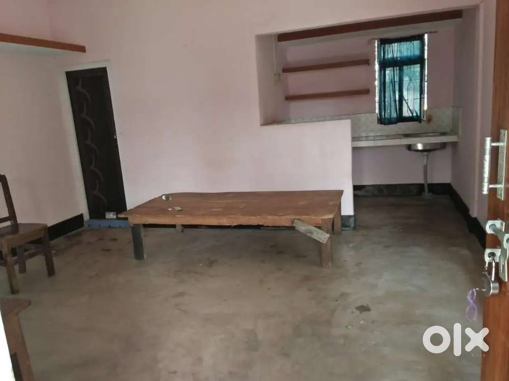 Single room with attached bathroom