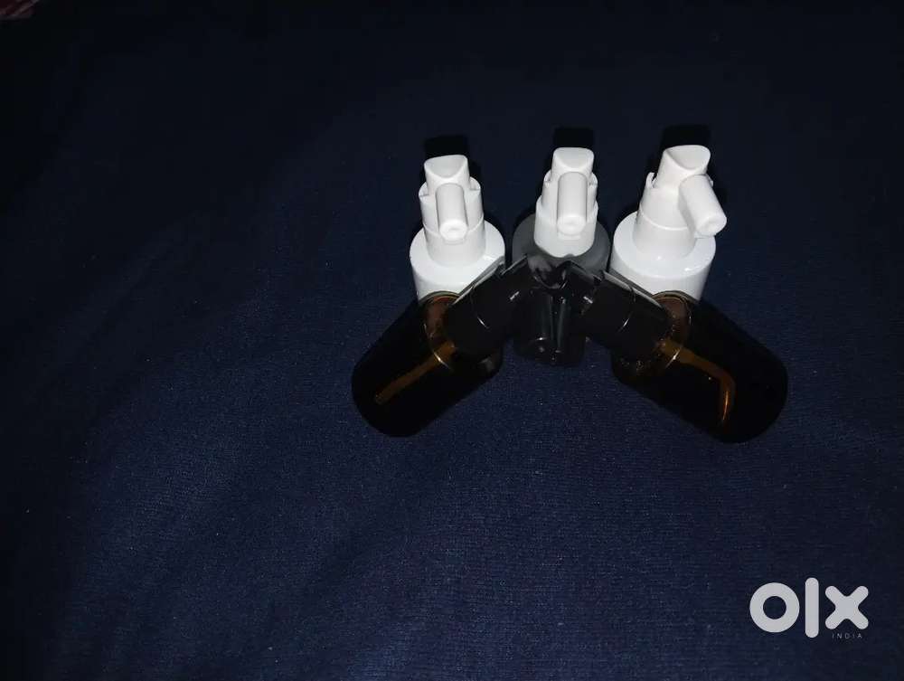 Premium glass bottle and hair spray and skin spray luxury bottles