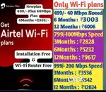 Airtel New Wifi Connection