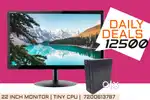 COMPUTER : TINY CPU LENOVO | 22 INCH MONITOR | WARRANTY 1 YEAR