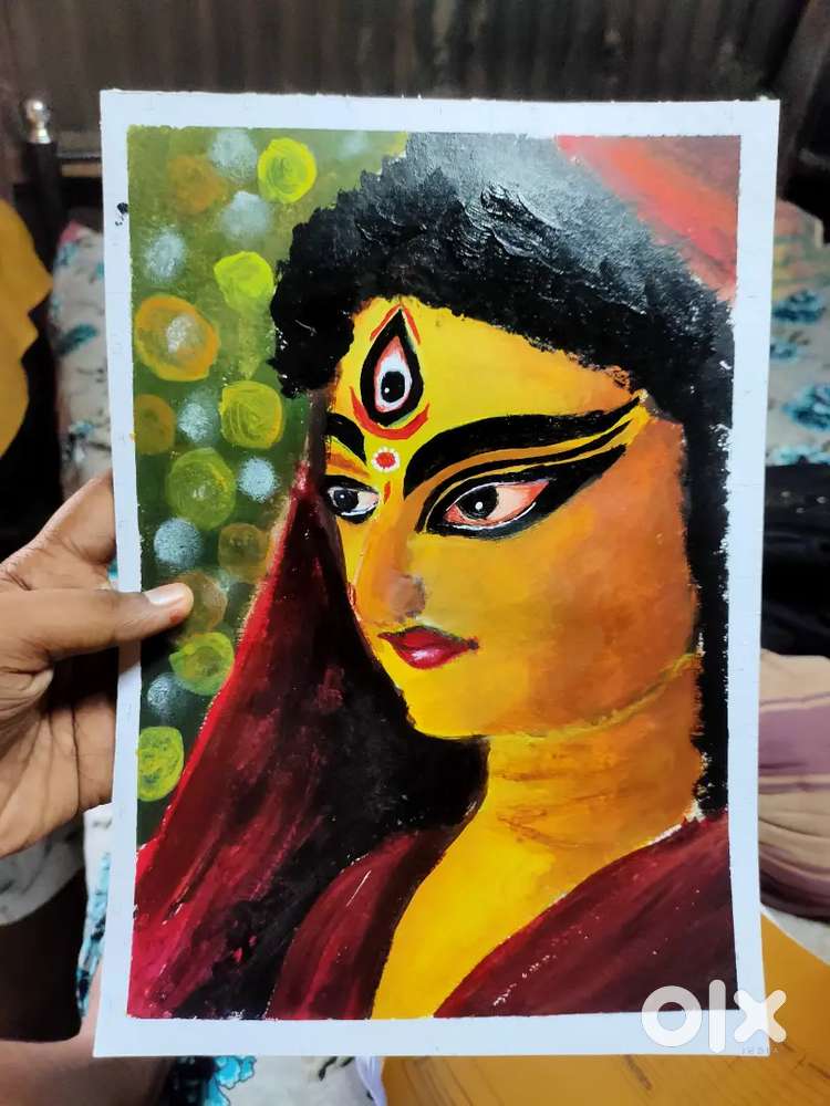 Durga maa drawing