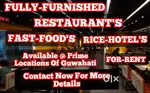 Restro, cafe, rice hotel for rent at ground floor