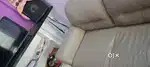 3siter leather sofa .small scrach 4years old    new one17000rs