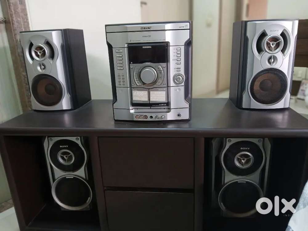 Sony Hi Fi Music System with Four Speakers and One LED TV for sale