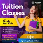 Tuitions available for Class 1 to 10 and Banking, SSC, Railway etc.