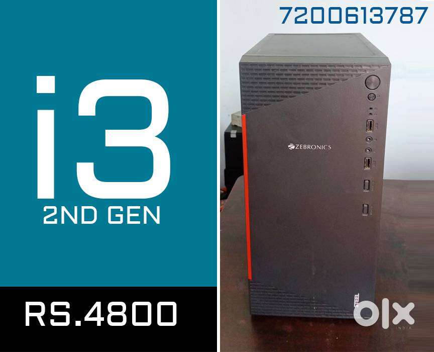 desktop CUP  intel i3 2nd GEN  8gb ram   warranty 6 month